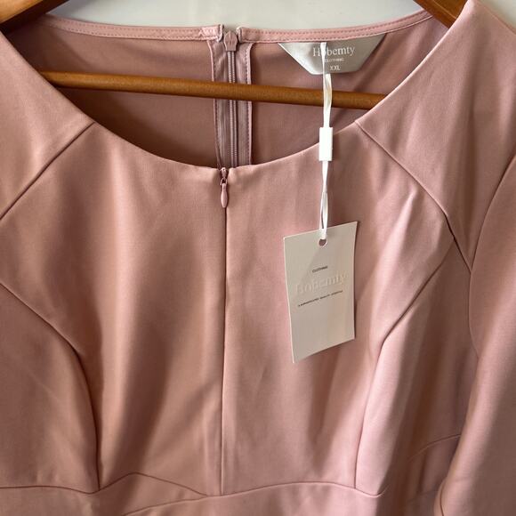 Hobemty Pink Extra Large Dress NWT - Pencil Skirt - Sophisticated- New! - Picture 11 of 16
